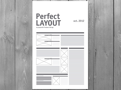 Poster for our Layout course minimal poster simple