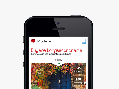 New WHP web interface for mobile phone — profile page interface sites web
