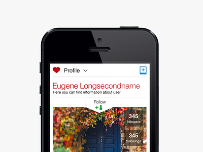 New WHP web interface for mobile phone — profile page