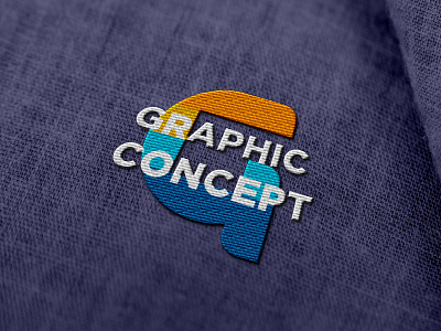 Elements realistic embroidery esport logo mockup