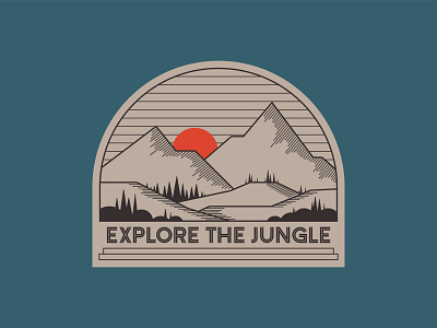 Elore branding design exploration forest graphic design illustration jungle logo mountain nature retro typography vector vintage