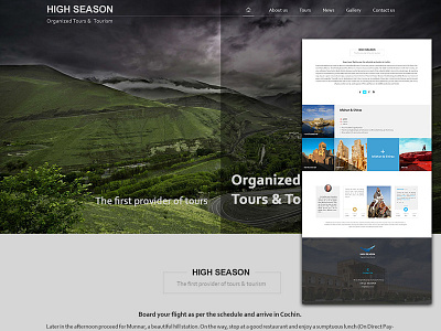 Tour Agancy homepage landing page products tour tour agancy tourism travell ui web webdesign website