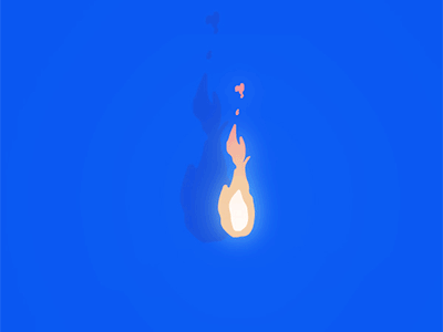 Fire after animation effect fire