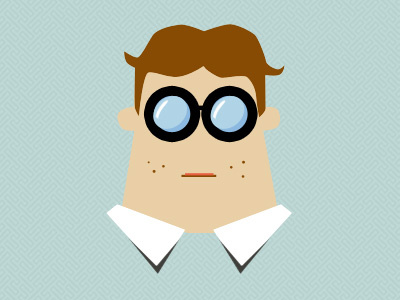 Client From Hell avatar character geek illustration nerd vector