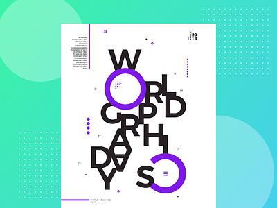 World Graphics Day color2018 graphics typography