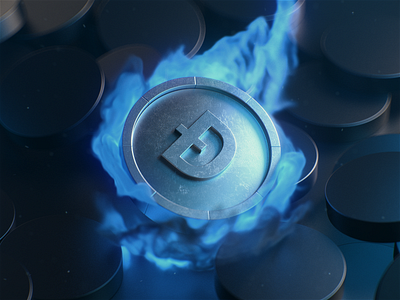 Coin 3d 3d coin 3d illustration c4d cinema 4d coin design flame motion design render