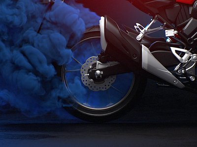 WRR 3d 3d illustration 3d render c4d cinema 4d motorbike redshift smoke wheel
