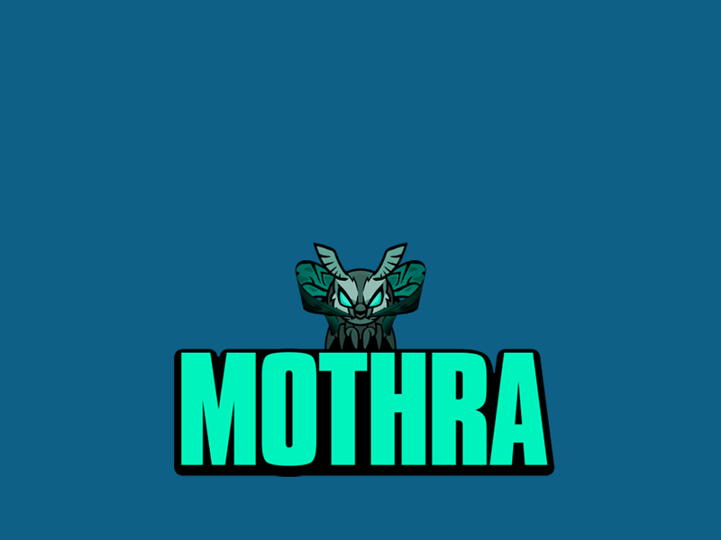 Mothra animated sticker animation butterfly character animation godzilla monster mothra warner bros