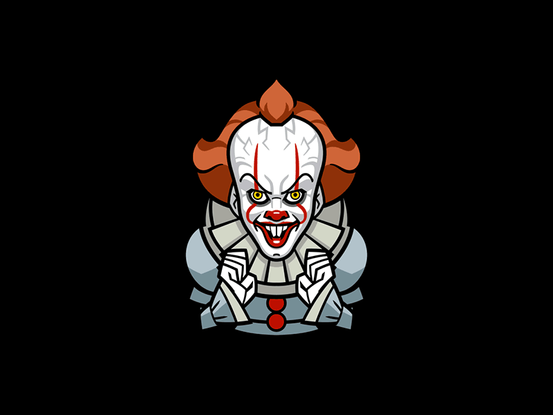 Stephen King's IT: Chapter 2 animated sticker animation cartooning character animation clown exited gif it stephen king warner bros
