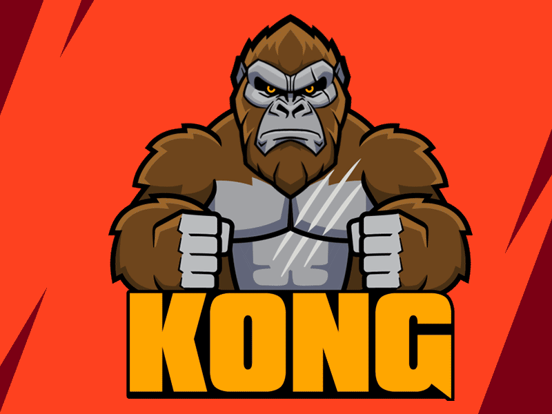 Godzilla vs. Kong - Official Animated stickers animated sticker cartooning character animation character design godzilla godzilla vs kong kong monster warner bros