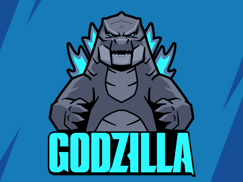 Godzilla vs. Kong - Official Animated stickers animated sticker animation cartooning character animation character design godzilla godzilla vs kong monster monsterverse warner bros