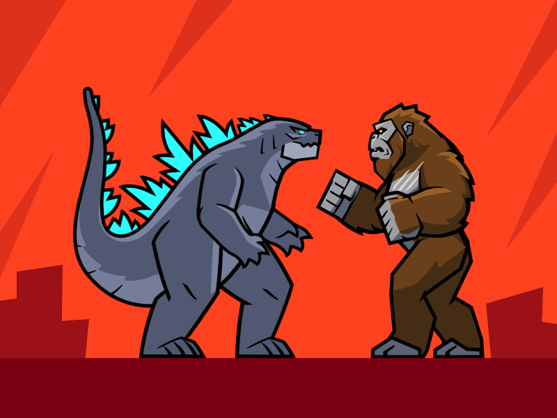 Godzilla vs. Kong - Official Animated stickers