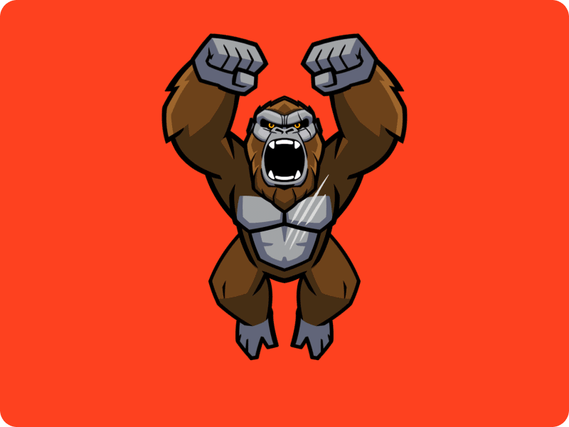 Godzilla vs. Kong - Official Animated stickers animated sticker cartooning character animation character design gif godzilla godzilla vs kong gorilla king kong kong monsterverse warner bros