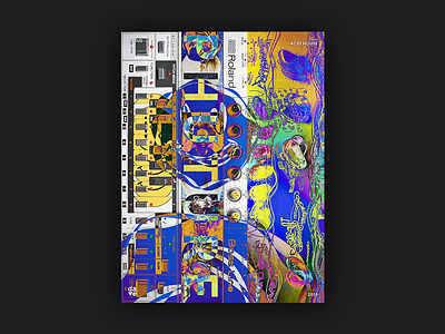 xHAUS 04 - genre: Acid House artwork music poster art poster design trippy visual art xhaus