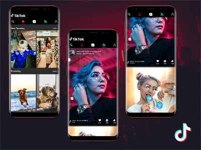 TikTok App Redesign challenge mobile app redesign tiktok ui ux