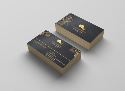 Elephant Rock business card businesscard elephant logo rock visual design