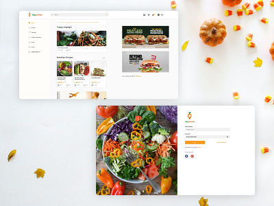 Vegconnect web design diet vegan vegan food veganism vegetarian web design web portal