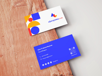 Business card design blue businesscard colours geometic geometry logo shapes visual design