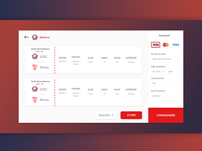 002 - Credit Card Checkout branding checkout credit card design flat football minimal ui ux web website