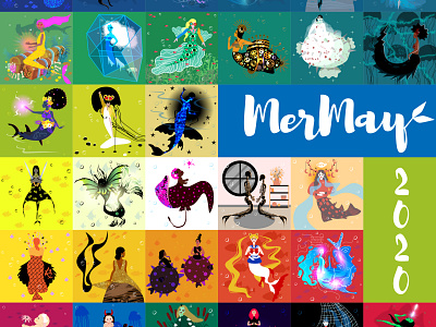 MerMay 2020 character design girl illustration mermaid mermay mermay2020 people vector