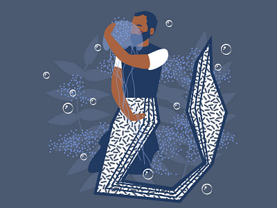 Mermay 25: Merman art character character design clean design digital flat graphics illustration illustrator man mermaid mermaids mermay ocean people sea vector vector artwork