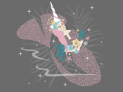 Mermay 31: Dreaming adobe illustrator character character design clean design digital flat girl graphics illustration illustrator mermaid mermaids mermay ocean people unicorn vector vector artwork vector illustration