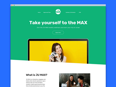 Diagonal Landing Page Design