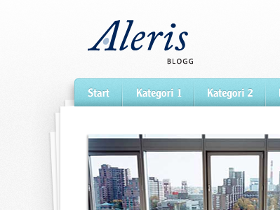 Blog header for Aleris blog header menu