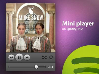 Mini player for Spotify