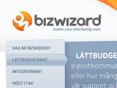 Bizwizard blue logo orange website