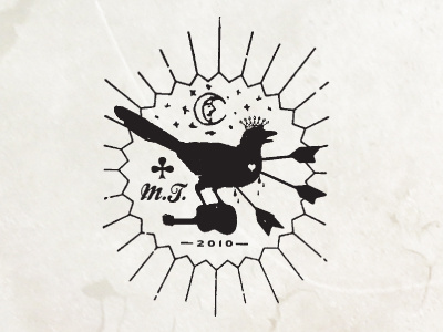 Michael T Secondary Logo arrows bird crown logo moon stars thinkmule