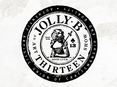 Jolly B 13 Logo art logo show skull thinkmule