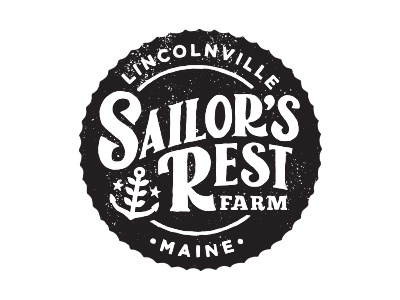 Sailor's Rest Farm Logo badge farm logo thinkmule type typography vintage