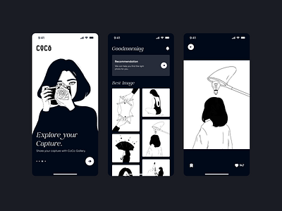 01/100 Daily UI: Coco App! app design graphic design ui ux
