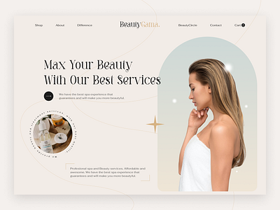 02/100 Daily UI: BeautyGama design graphic design ui ux