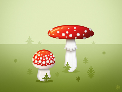 Fliegenpilz fliegenpilz forest illustration mushrooms nature pilze toadstool vector illustration vektorgrafik