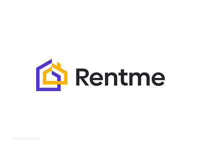 Real Estate Logo Design - Minimal Home Logo Concept