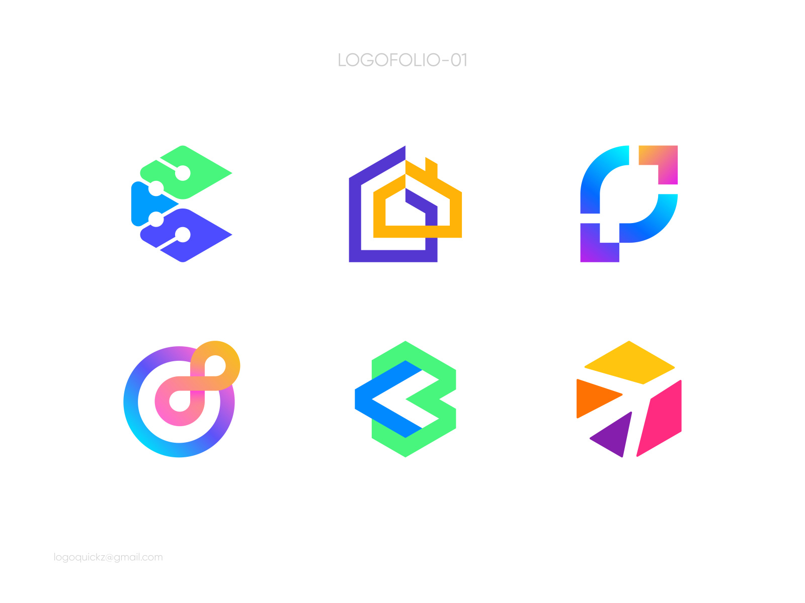 Modern Minimalist Logo Collection - Logofolio-01 by Logo Quick on Dribbble