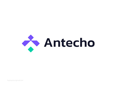 Antecho Logo Design - Tech Startup and Crypto Logo Concept