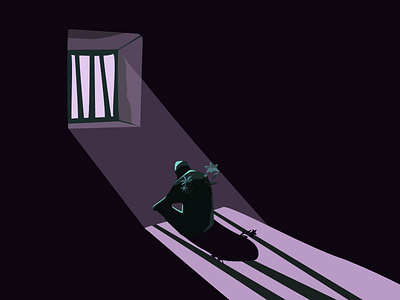 Eternal spring in solitary confinement 2d 2d illustration adobe illustrator design graphic design illustration vector