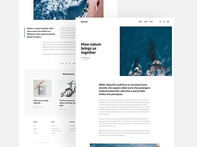 Blog Exploration article blog clean design minimal modern post ui ux web