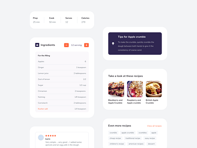 Recipe UI Design