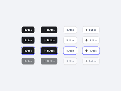 Button set app black black white button clean component dark design product design set buttons startup ui user interface