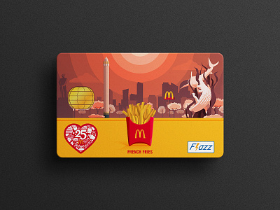 Dusk in Surabaya bali bank card dusk french fries mcdonalds money potato sky