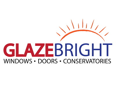 Glazebright brand branding conservatories doors logo sun windows