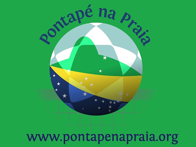 Pontape na Praia charity foot volley logo