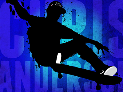 Chris Anderson - Pro Skater artwork pro skateboard skater