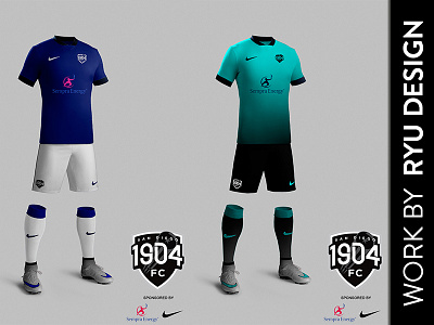 Nike concept kit designs for San Diego 1904 FC design football kit soccer