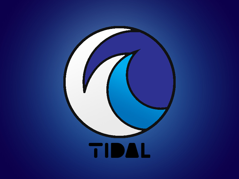 white tidal logo