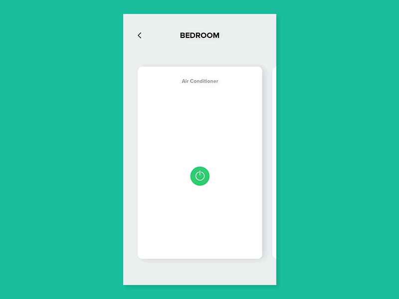 Home UI For Air Conditioner Control animation interaction interface ios iphone iphone app mobile mobile app sliding menu ui ui animation ux